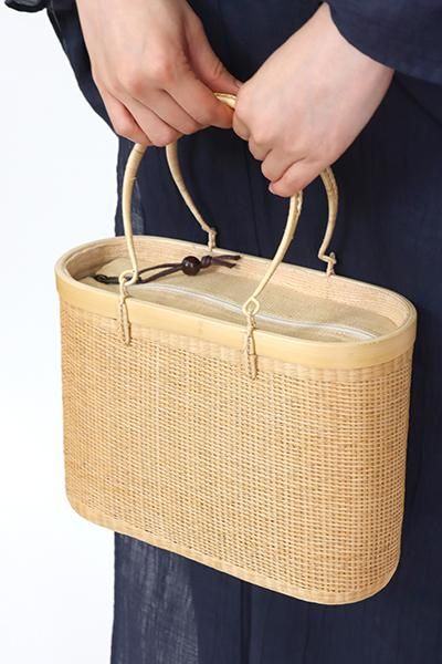 極美品】プラニー工房 籠バッグ TBHC ハンドバック ナチュラル 極美品