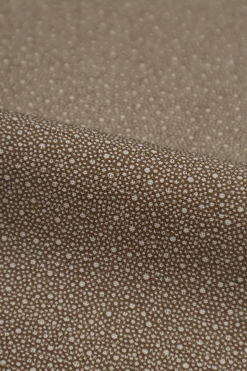 銀座【C-2834】絽 両面染め 江戸小紋 憲法色 大小霰（反端付） :身丈