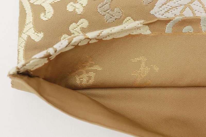 銀座【L-7795】袋帯 茶色系 桐唐草文 - 銀座きもの青木｜長く大切に着