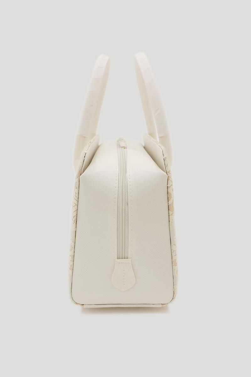 G-3227】利休バッグ 桐立涌文 白色系 - 銀座きもの青木｜長く大切に着