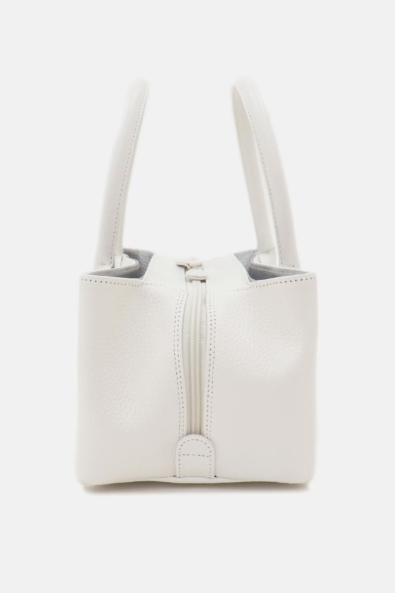 G-3297】衿秀製 牛革バッグ 白色 - 銀座きもの青木｜長く大切に着続け