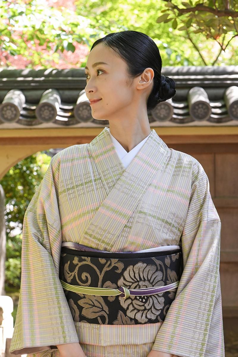 銀座【帯5783】西陣 織楽浅野製 織名古屋帯 - 銀座きもの青木｜長く