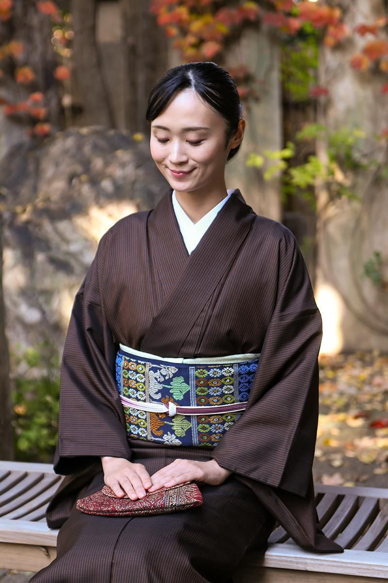 銀座【帯5833】龍村平蔵製 本袋帯 銘「鳥いちご」 - 銀座きもの青木