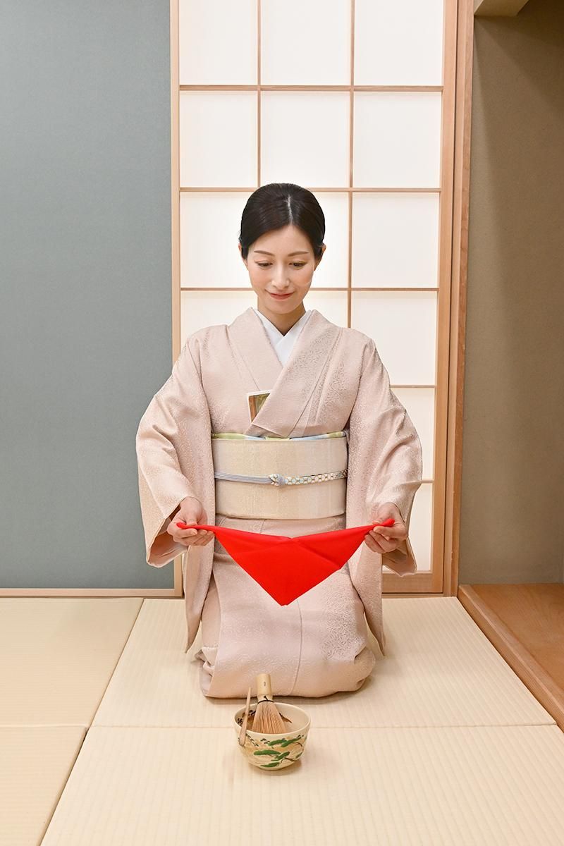 銀座【L-8651】桝屋高尾製 ねん金綴錦 袋帯 金色 段霞文（落款入