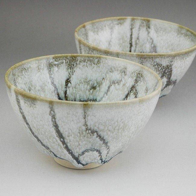 万華油滴天目茶碗 柳窯 - 京焼清水焼 松韻堂