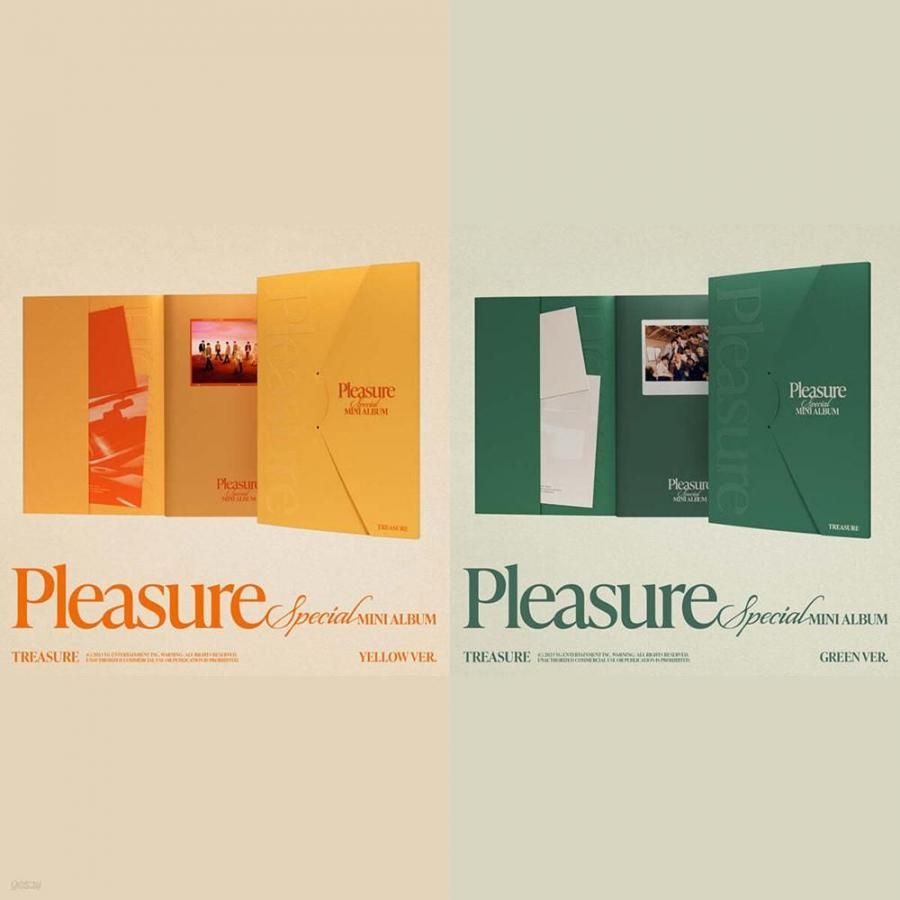 TREASURE - PLEASURE / SPECIAL MINI ALBUM ( YELLOW VER./ GREEN VER. )