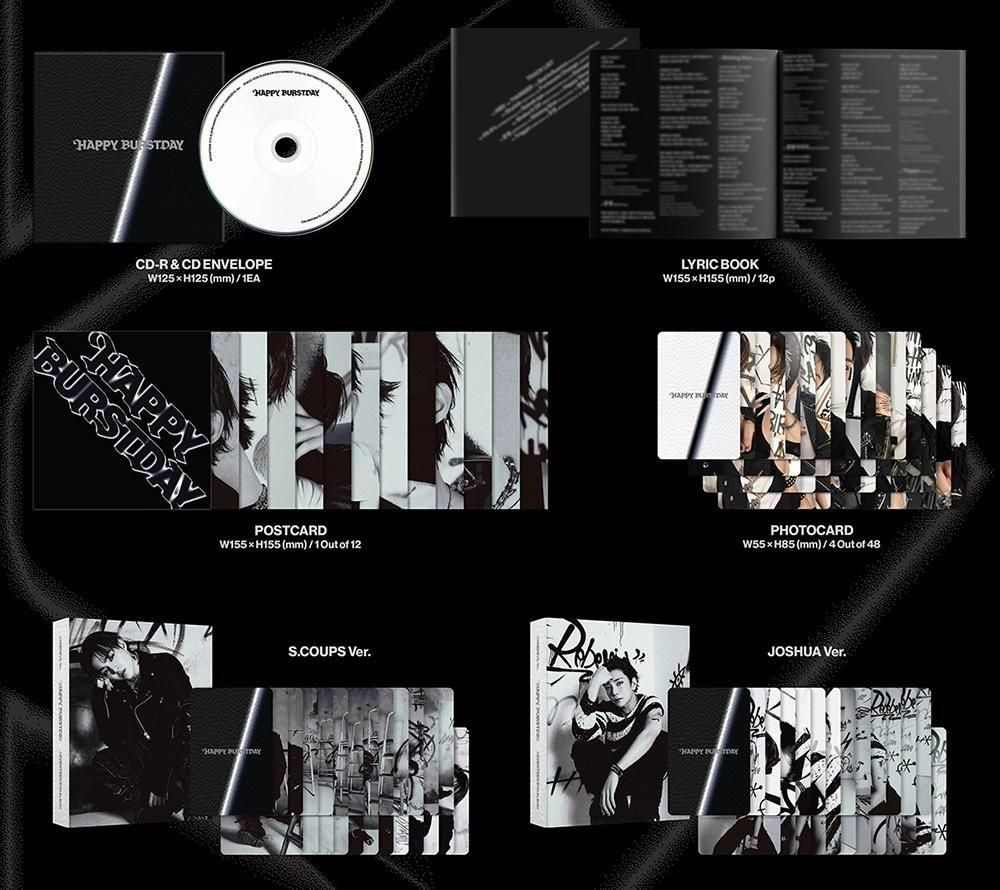 SEVENTEEN セブンティーン 'HAPPY BURSTDAY' / 5th Album (DAREDEVIL