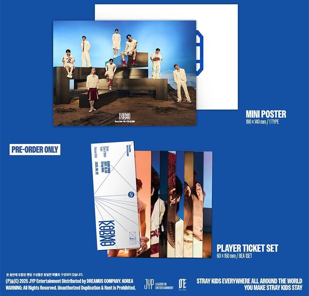 Stray Kids - KARMA / 4th Full Album (CEREMONY VER., HOORAY VER