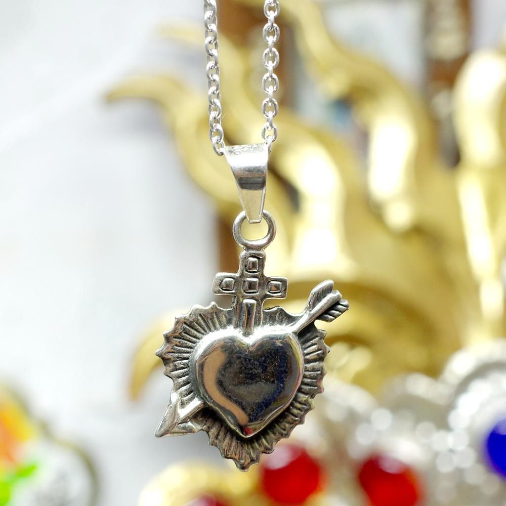 silver925☆BIGコラソンアロー ペンダントトップ