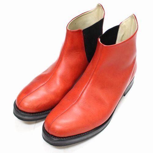 SUNSEA サンシー ONE SIDE GORE BOOTS ワンサイドゴアブーツ 3 レッド