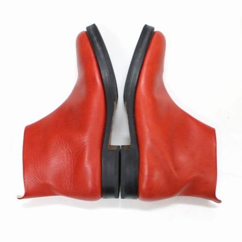 SUNSEA サンシー ONE SIDE GORE BOOTS ワンサイドゴアブーツ 3 レッド