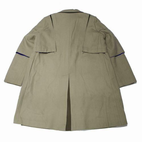 Sacai サカイ 21AW Wool Melton Coat ウールメルトンコート 2 ベージュ
