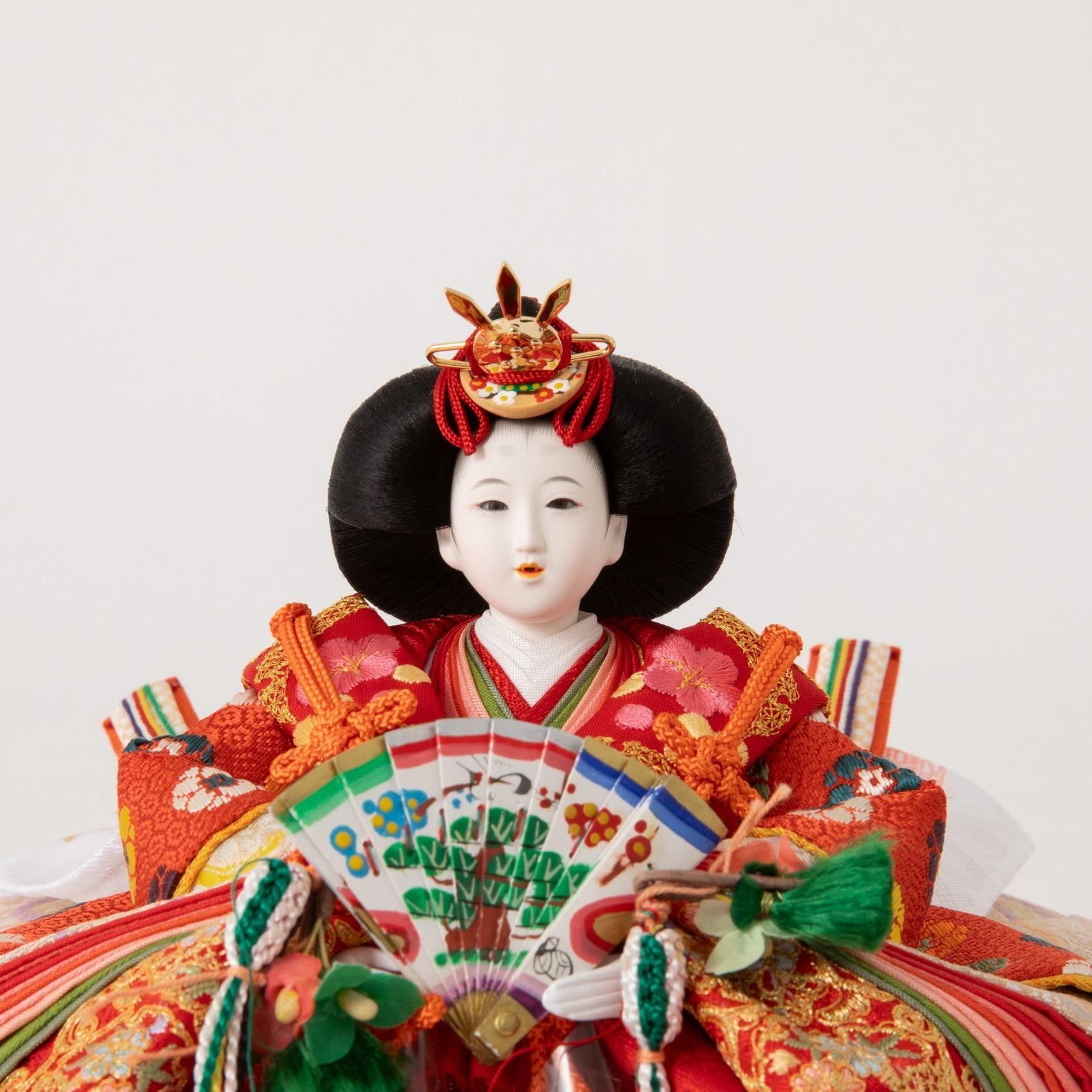 雛人形 京十二(芥子) 有職雲立涌文様 小出松寿 神楽鈴