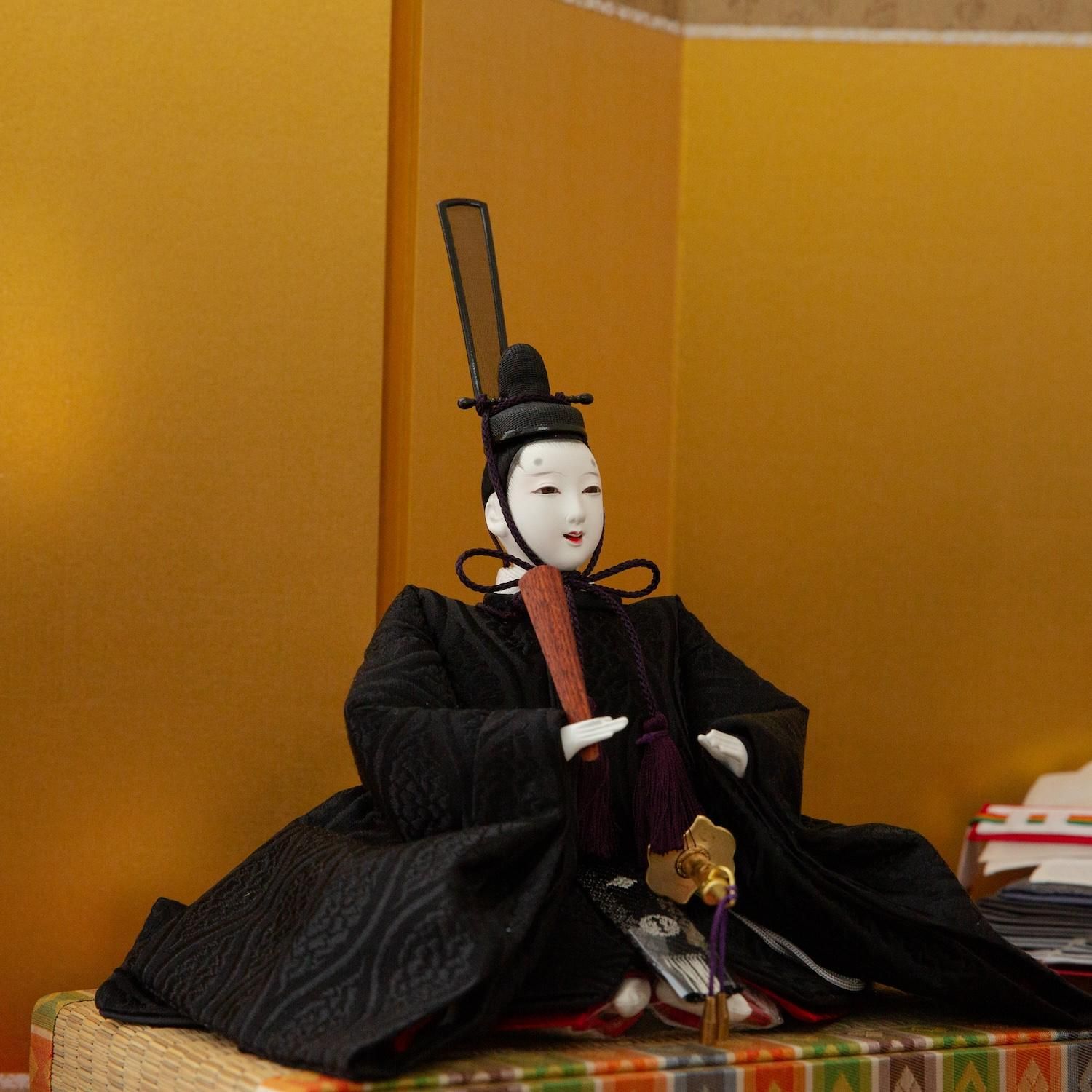 雛人形 大三五 収納台5人飾 清水久遊 桐塑本練頭 雲立涌 三白官女