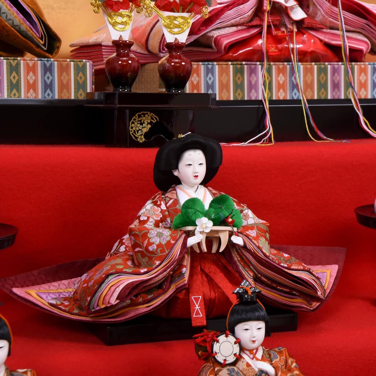 ひな人形 40号七段 十五人飾り 本格 伝統 フルセット