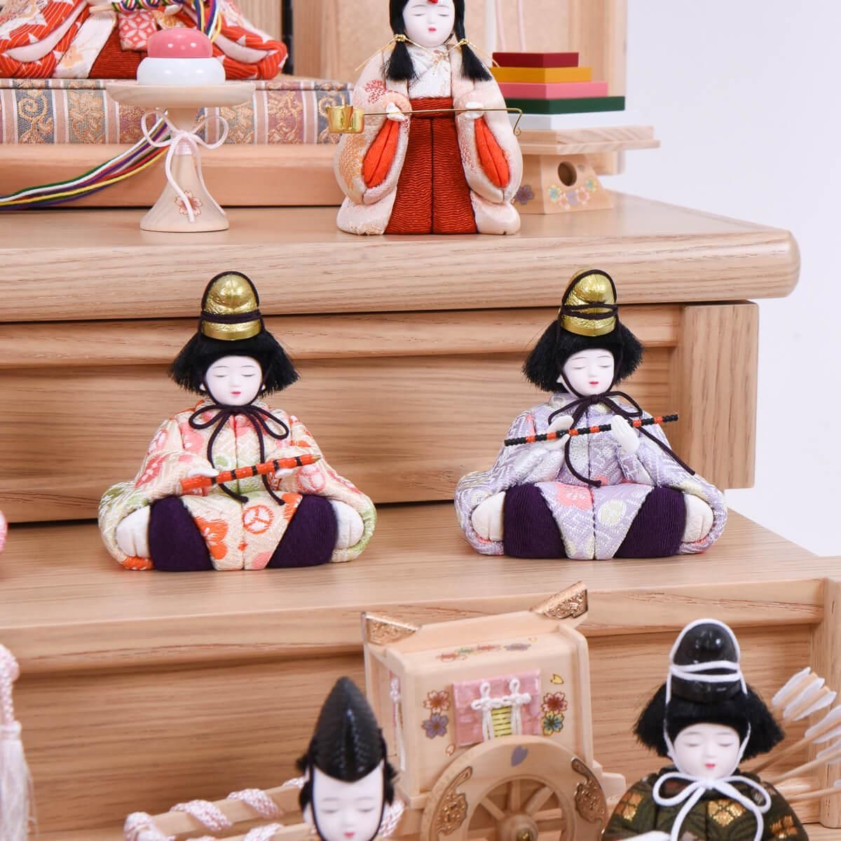雛人形 アンティーク 木目込み雛十五人揃え 木目込人形 十五人揃