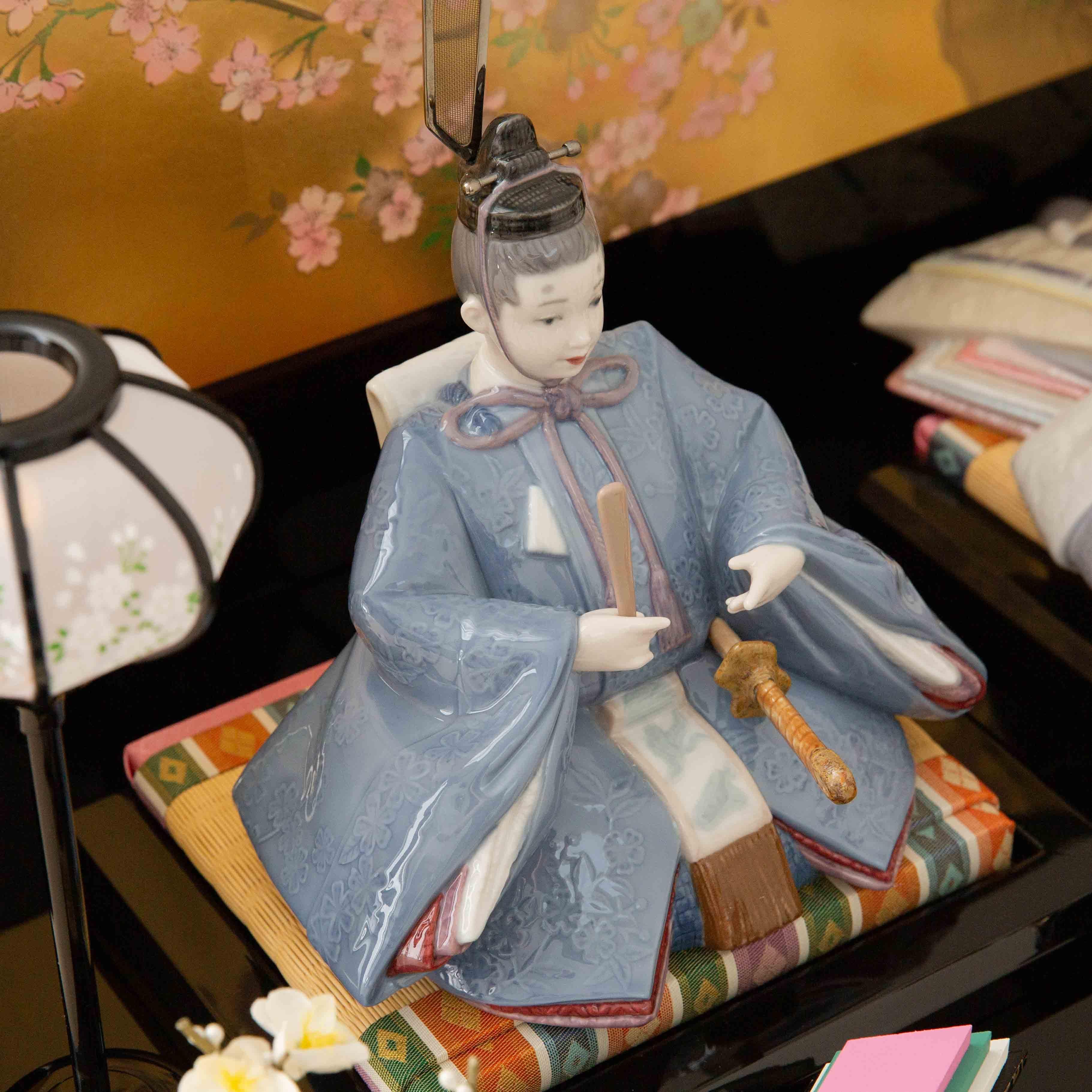 LLADRO リヤドロ ひな人形 | 磁器 月夜桜屏風 - 雛人形・五月人形