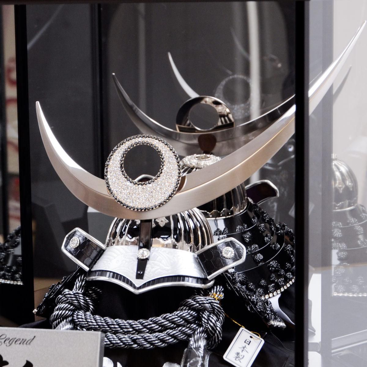 兜飾り スワロフスキー 斬 プレミアム 平安翠鳳作