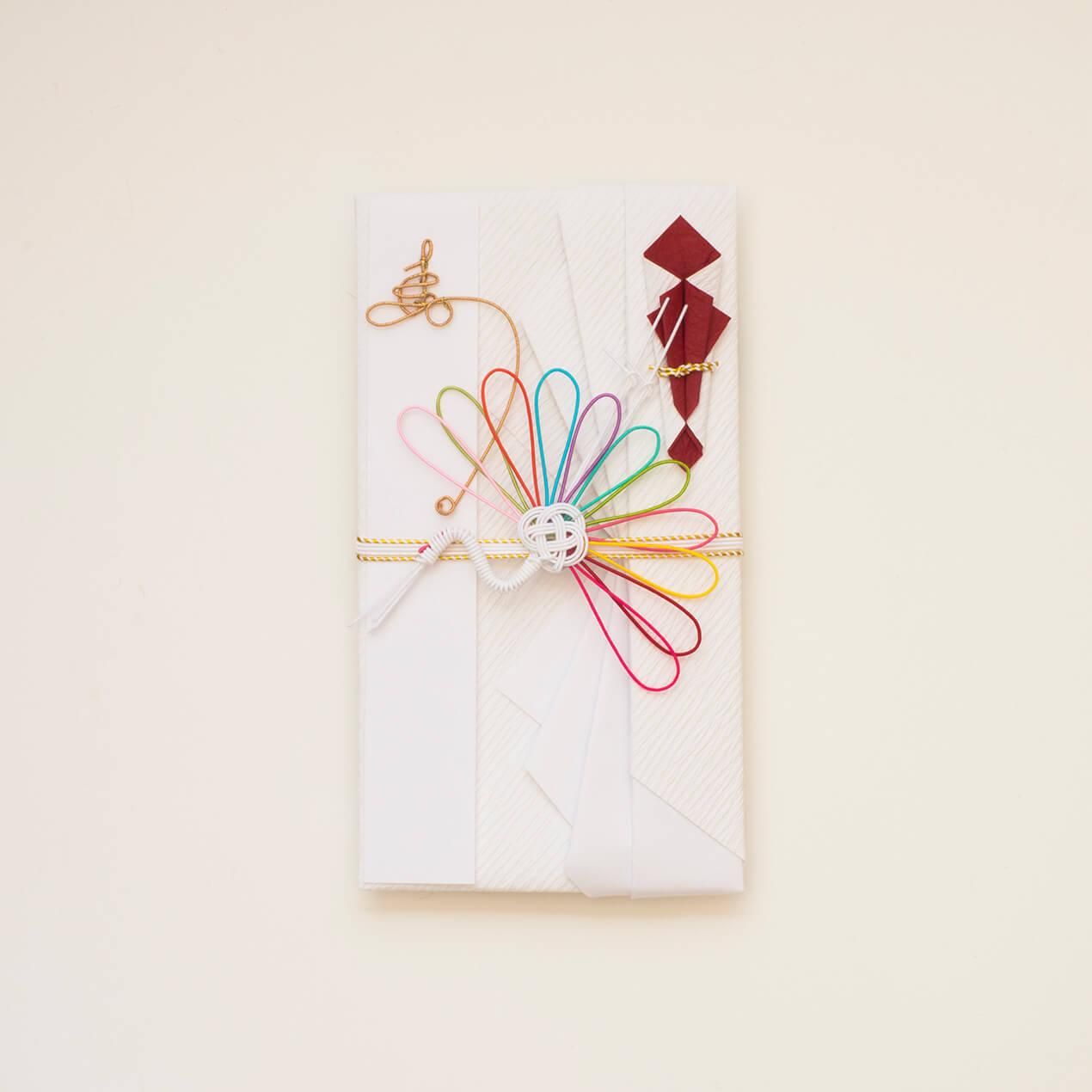 結婚祝】寿ご祝儀袋 菊鶴 レインボーカラー│和工房 包結 オンライン