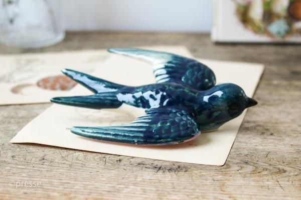 フィンランドで見つけた陶器の鳥 ツバメ - presse 北欧、バルトの雑貨