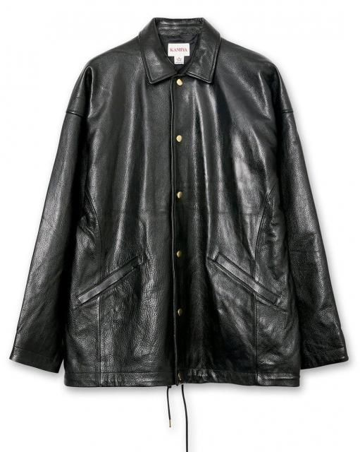 KAMIYA LEATHER COACH JACKET レザーコーチジャケット - WACKOMARIA