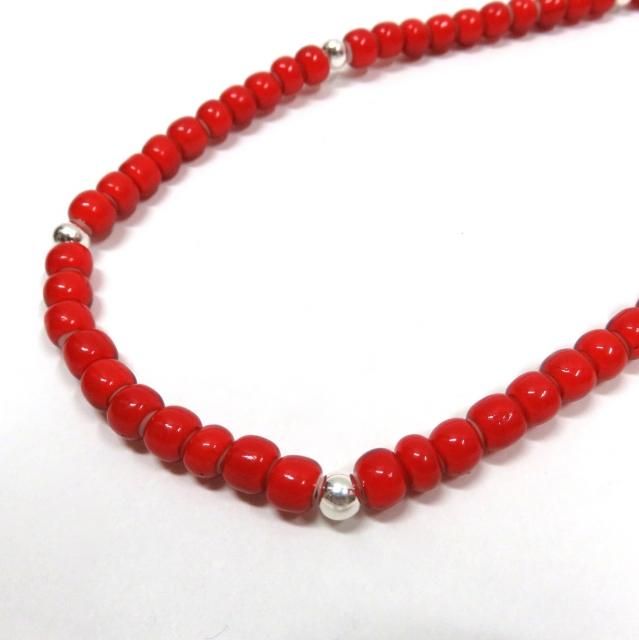 ビンゴブラザーズ ホワイトハーツ大ビーズ × シルバービーズ