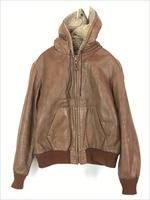 古着 70s LAKELAND ボア ライナー 2way フーデッド レザー ジャケット