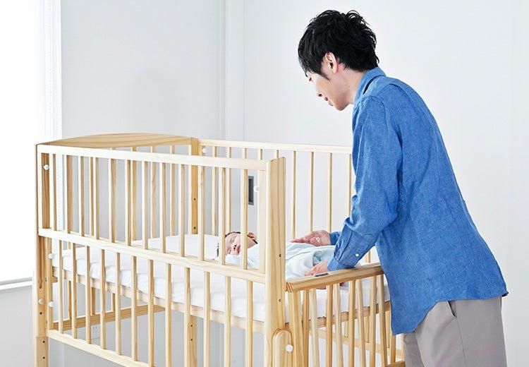 ノモック Wオープンハイタイプ ミニサイズ・コンパクトベビーベッド