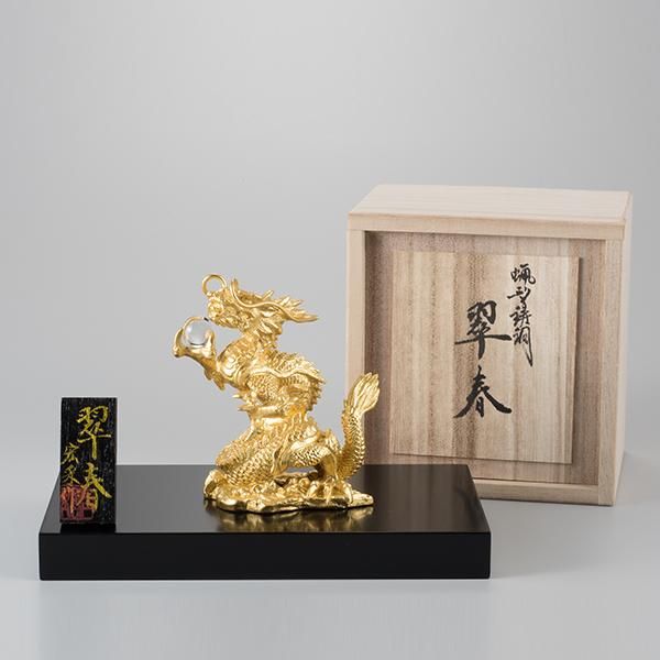 ブロンズ 翠春 ＜純金箔張り＞宏采作ー 三宝堂オンラインショップ