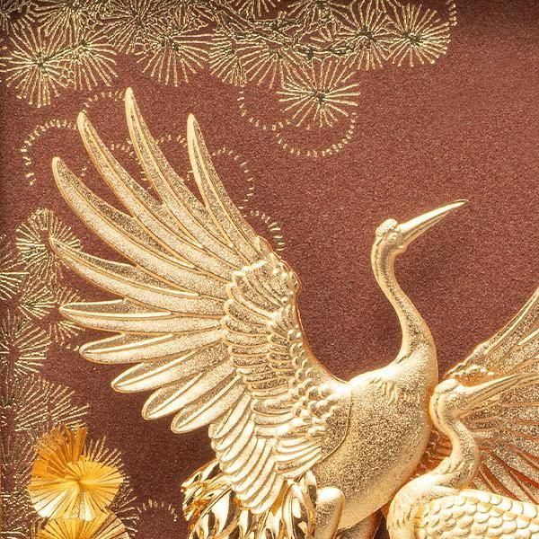 純金箔貼り 松齢鶴寿 ー 三宝堂オンラインショップ