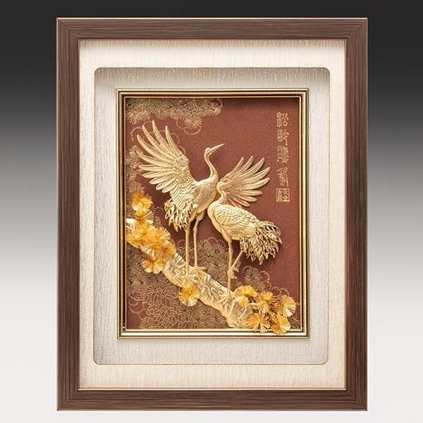 純金箔貼り 松齢鶴寿 ー 三宝堂オンラインショップ