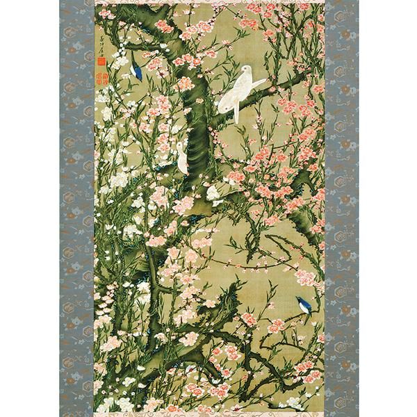 伊藤若冲 桃花小禽図 掛け軸 掛軸 ―三宝堂オンラインショップ