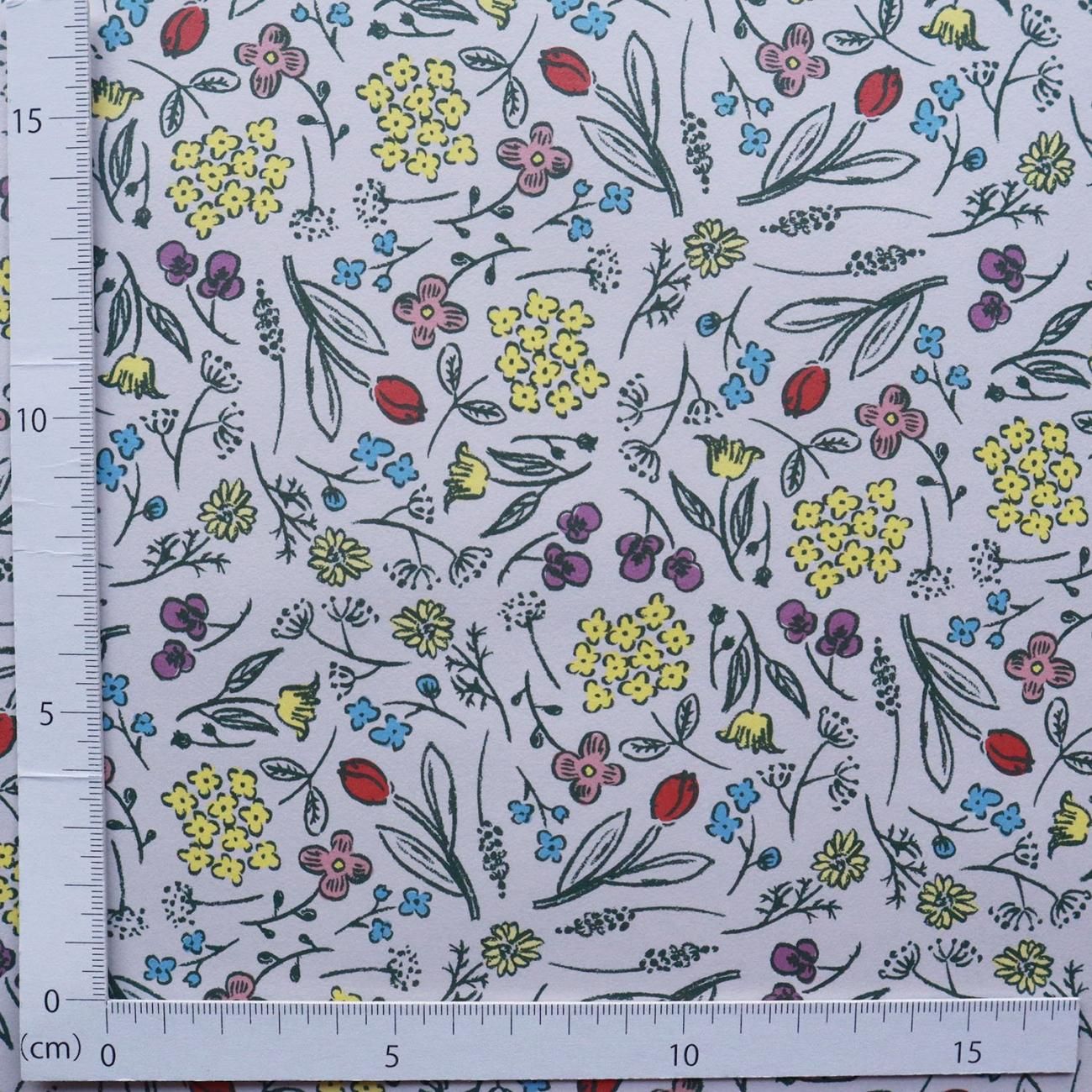 春のさんぽみち柄 ラッピングペーパー/包装紙 5枚 - おしゃれな海外