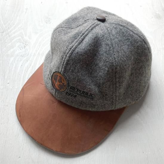 BANANA REPUBLIC】 Early 90s DEADSTOCK WOOL LEATHER CAP 