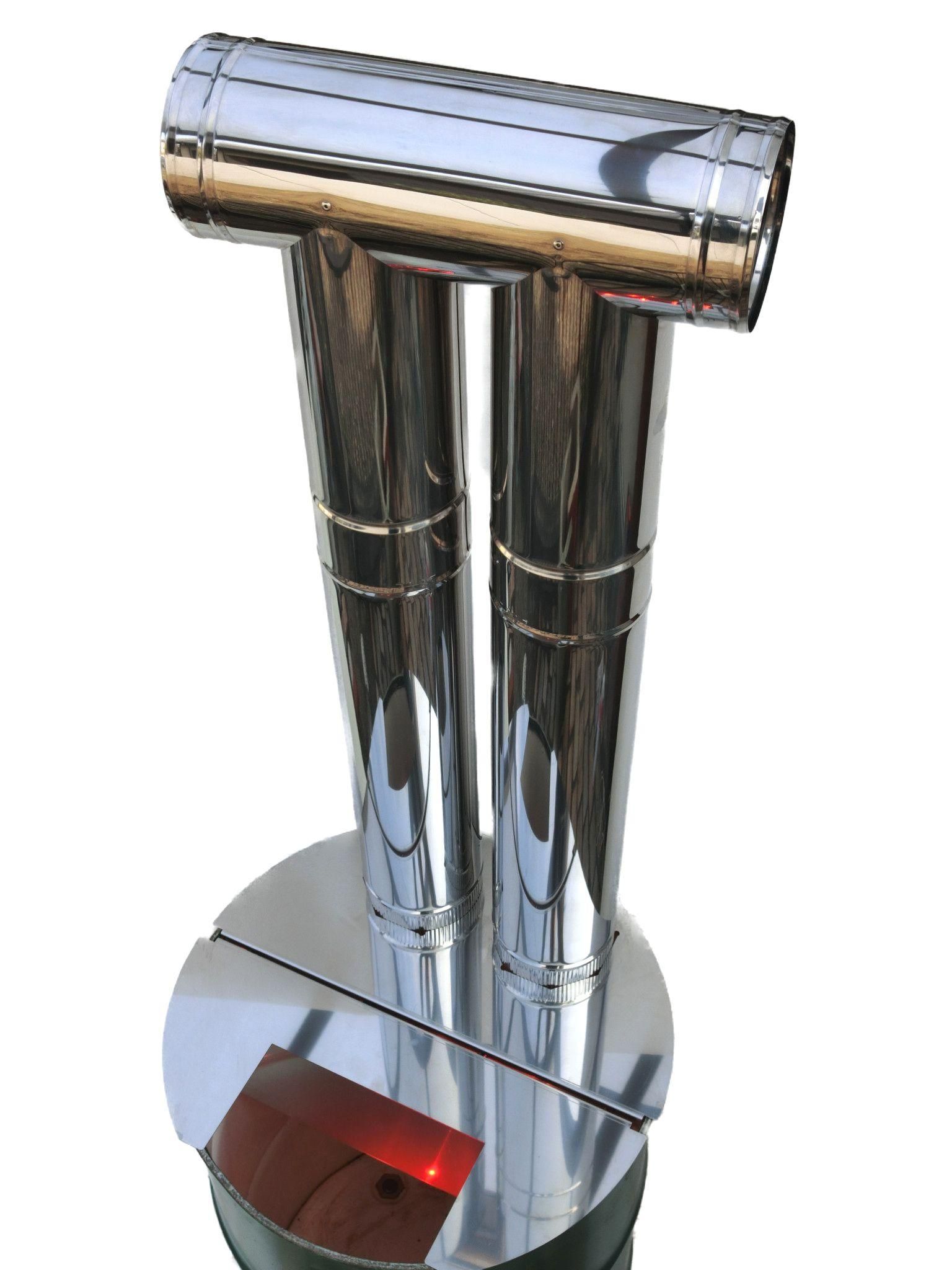 Φ150ツイン煙突トップT笠 - 遊火人キンタ作者の店 | LIFTOFFロケット