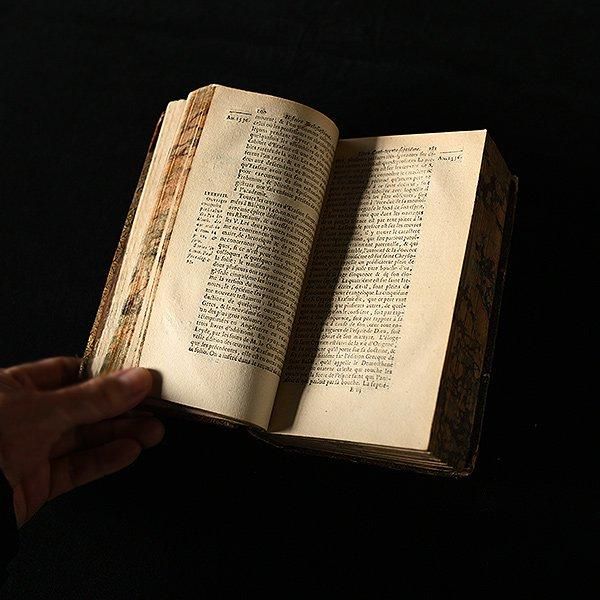 アンティーク洋書・34C/洋書 革張り フランス アンティーク雑貨