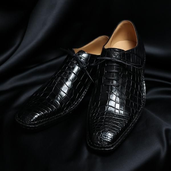 クロコダイル クウジュ セリエ ドレスシューズ - クロコダイル・ワニ革
