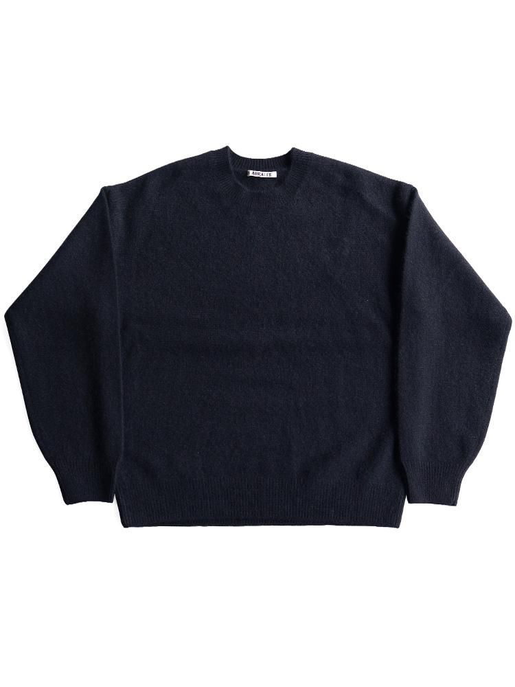 AURALEE women's / BABY CASHMERE KNIT P/O (TOP BLACK) - TROUPE