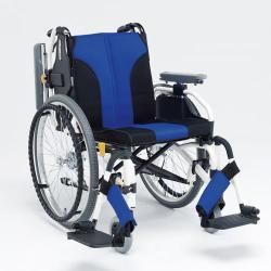 自走用車椅子 MY－1 背折れ式・介助ブレーキ・肘跳ね上げ・ひじ掛け