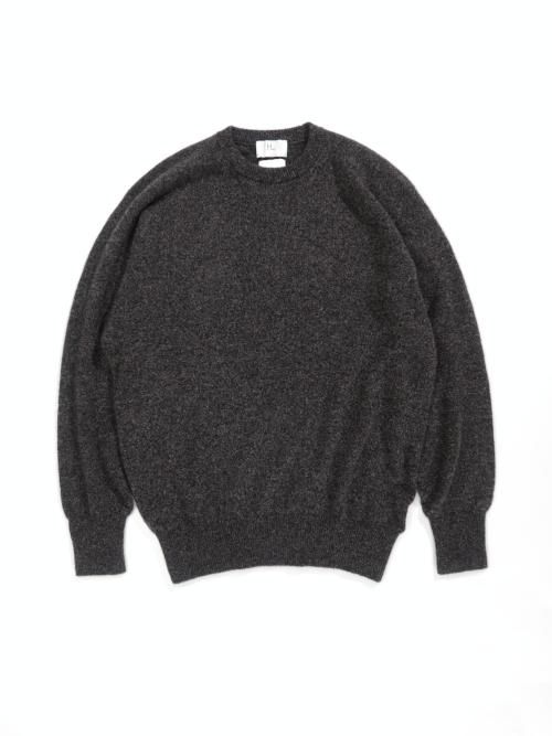 HERILL カシミヤ ホールガーメントプルオーバー(ブラックブラウン