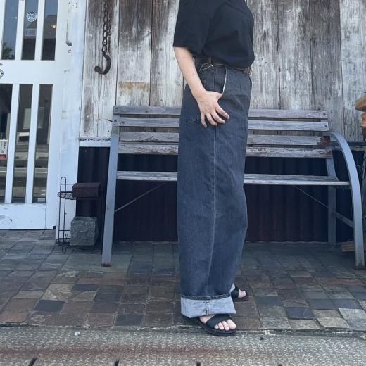 KAPITAL]14ozブラックデニム ポートバギーパンツ - TAKE FIVE | テイク