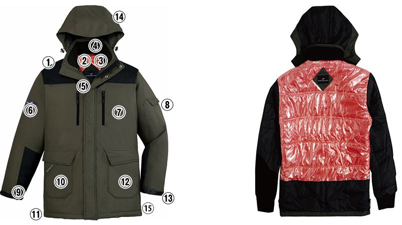 自重堂 48493[秋冬用]防寒コート(フード付)｜作業服・作業着の通販なら