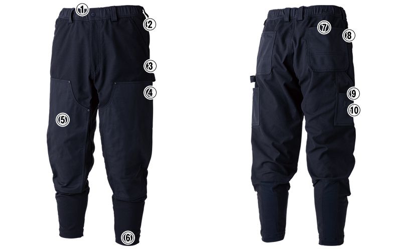 TS DESIGN 55324 [秋冬用]ニッカーズダブルニーパンツ[男女兼用