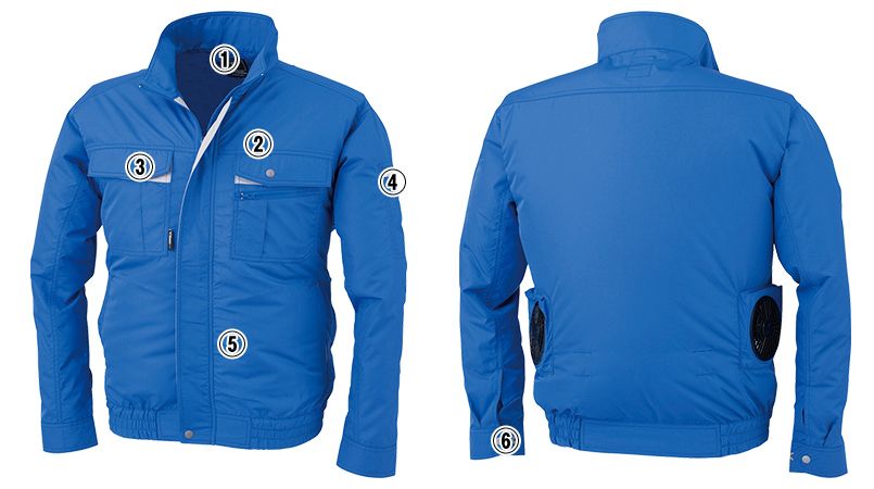 ジーベック XE98021[春夏用]空調服® テクノクリーン(R)DE 長袖ブルゾン