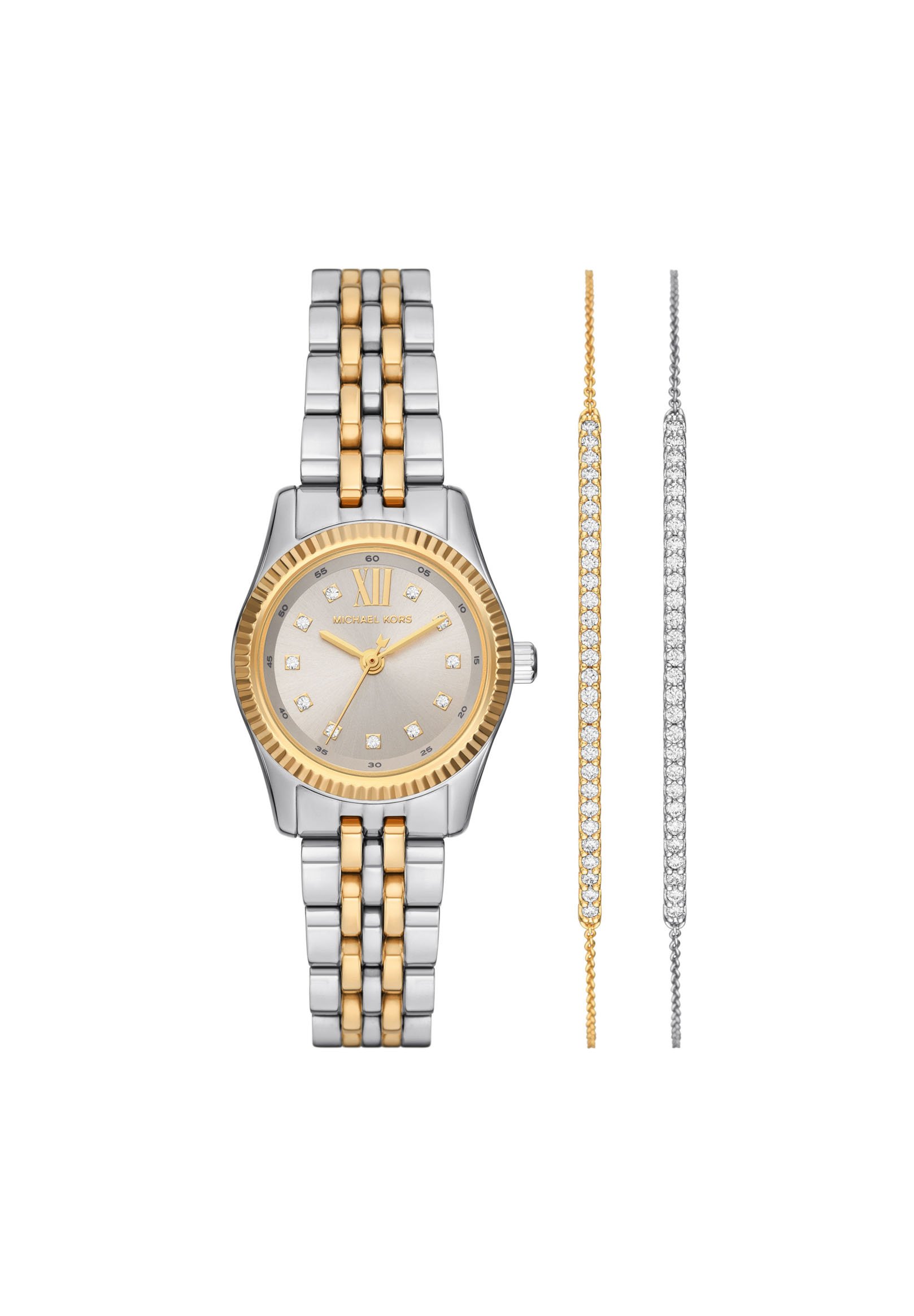 Michael Kors Watch - silver coloured and gold coloured/silver