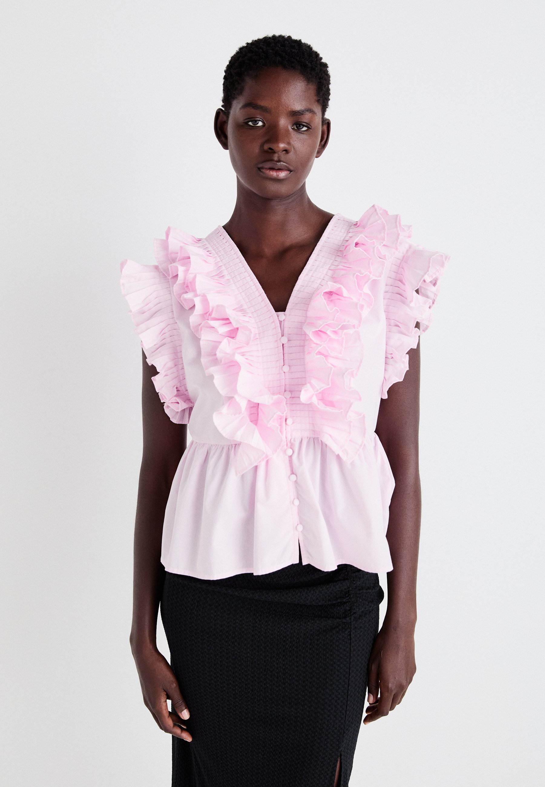 YAS YASRUNA RUFFLE - Blouse - cherry blossom/pink - Zalando.ie