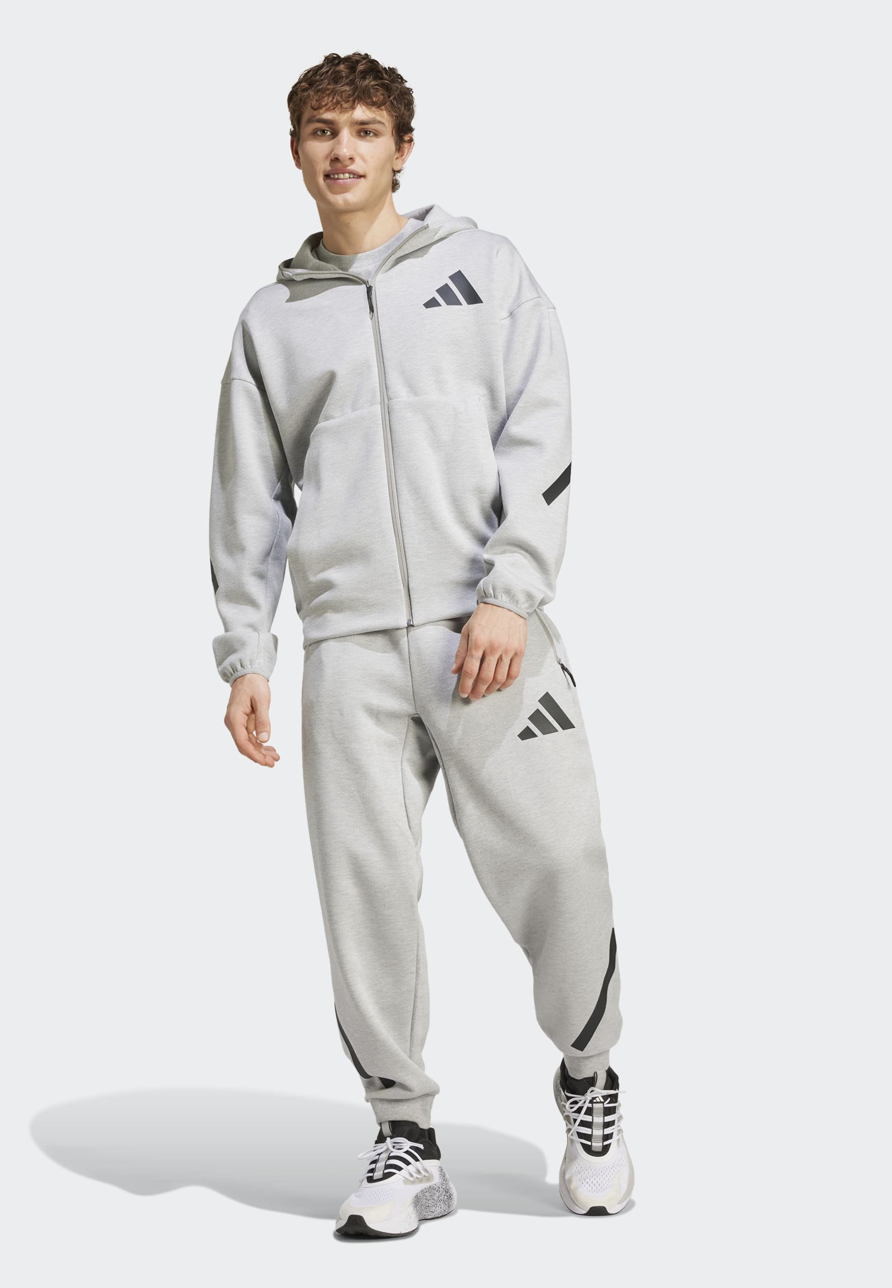 adidas Sportswear M Z N E FZ - Giacca sportiva - medium grey