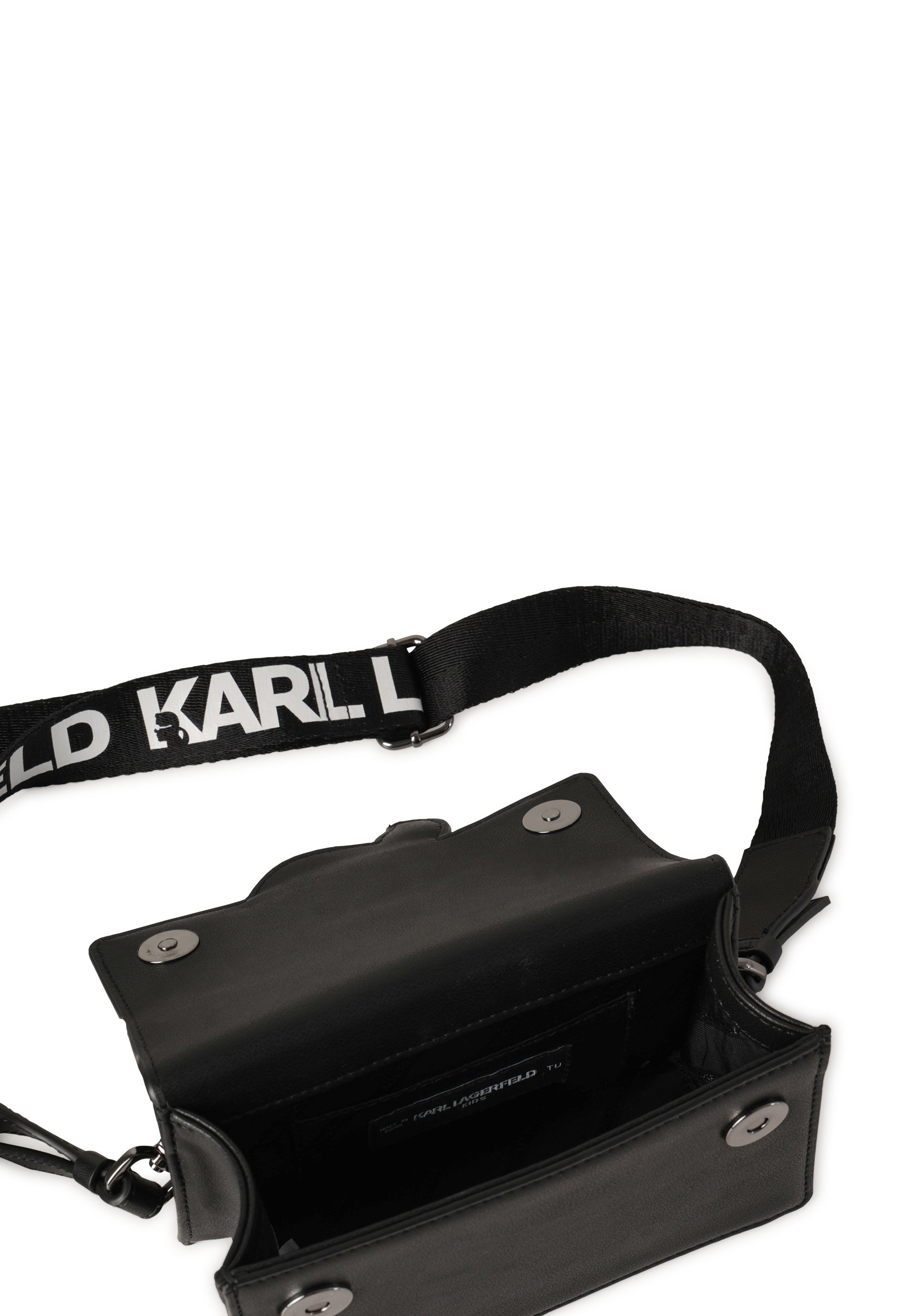 KARL LAGERFELD KIDS HANDLE BAG - Cross body bag - black - Zalando