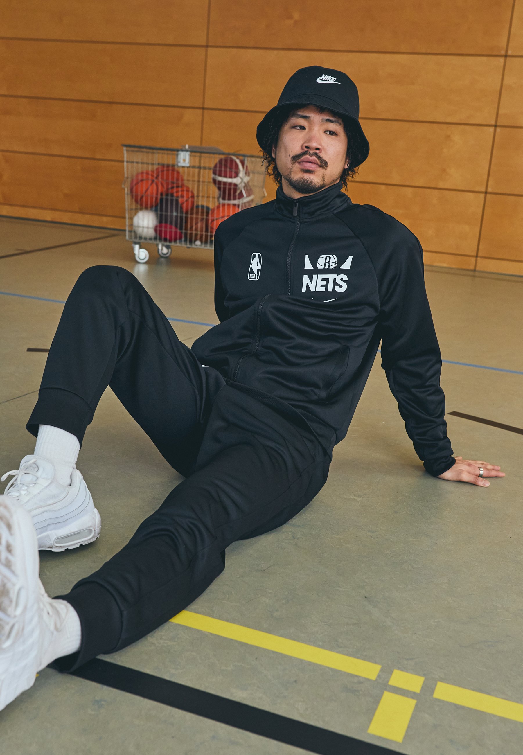 Nike Performance NBA BROOKLYN NETS TRACKSUIT - Tracksuit - black