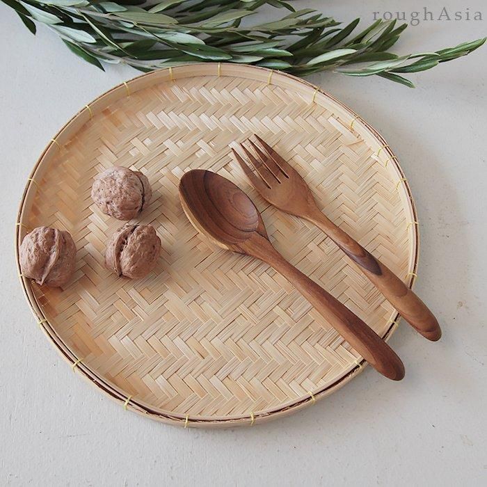 SKAUGUM チーク材 カトラリーセット 18点 SKAUGUM チーク材 カトラリー